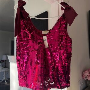 Maeve by Anthropologie sequined tank